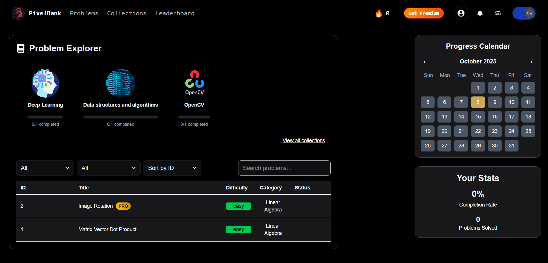 PixelBank - ML Coding Platform screenshot 2